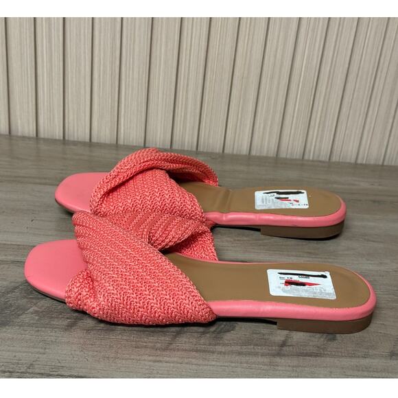 Nordstrom Hack Flat Sandals Coral Women’s Size 9M - Picture 4 of 8